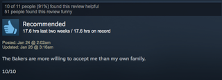 Illustration for article titled Resident Evil 7, As Told By Steam Reviews